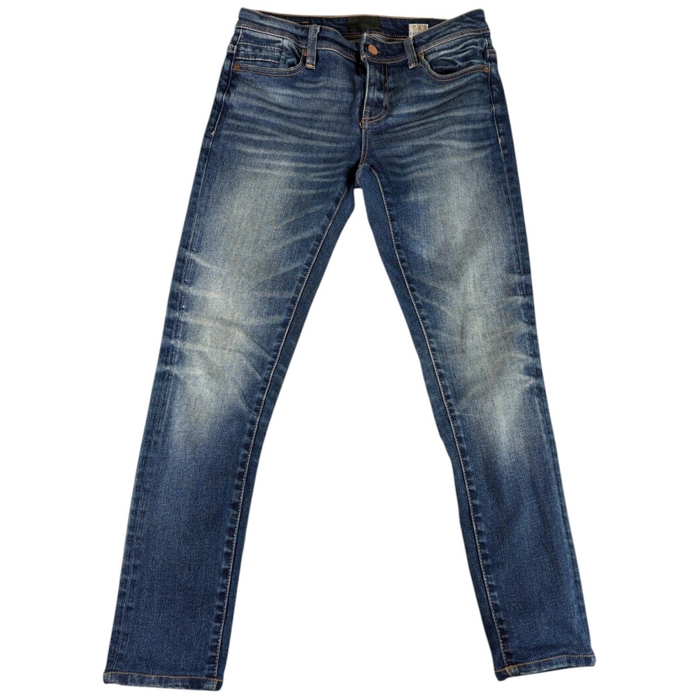 Buckle Black Fit No 76 Skinny Jeans Womens 25x32 Blue Denim Premium Washed Faded